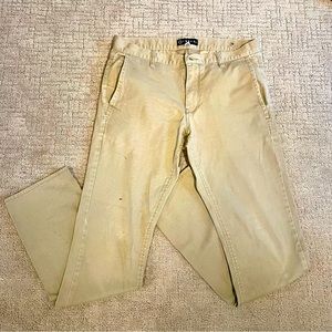 Empyre men’s khaki straight let chinos. Size 32 x 32 zippered front